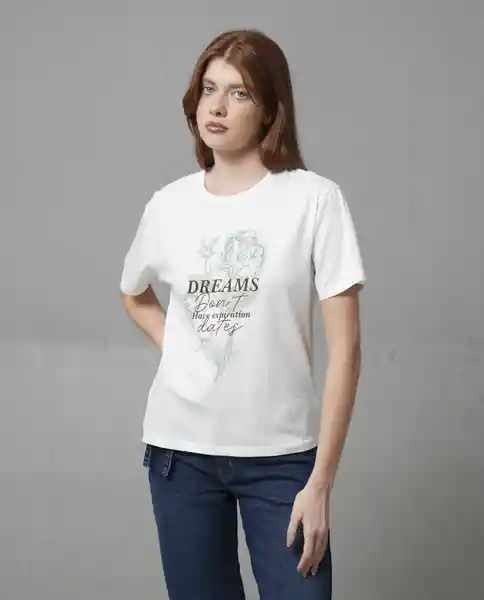 Camiseta Mujer Crudo Talla XL 209G120_CRU110604 Rifle