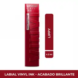 Labial Maybelline NY ViNYl Ink Liquido - Tono Lippy 10