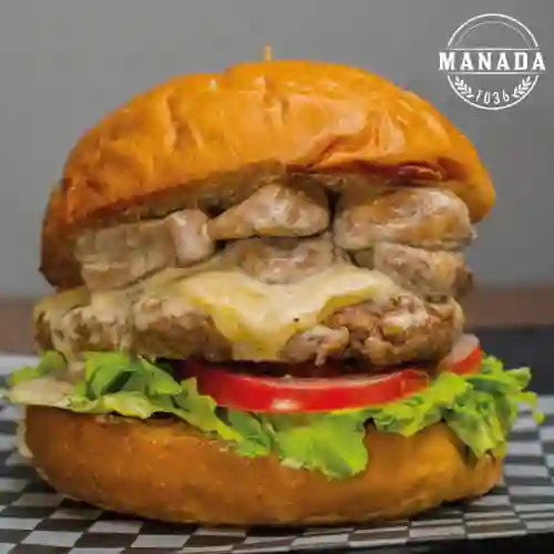 Hamburguesa Manada Champiñones en Combo