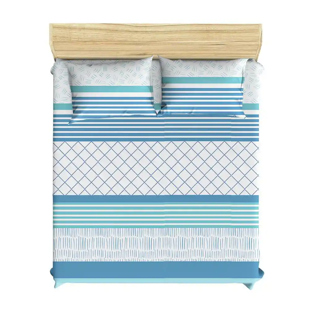 Semi Juego de Cama Iker Semidoble Estampado