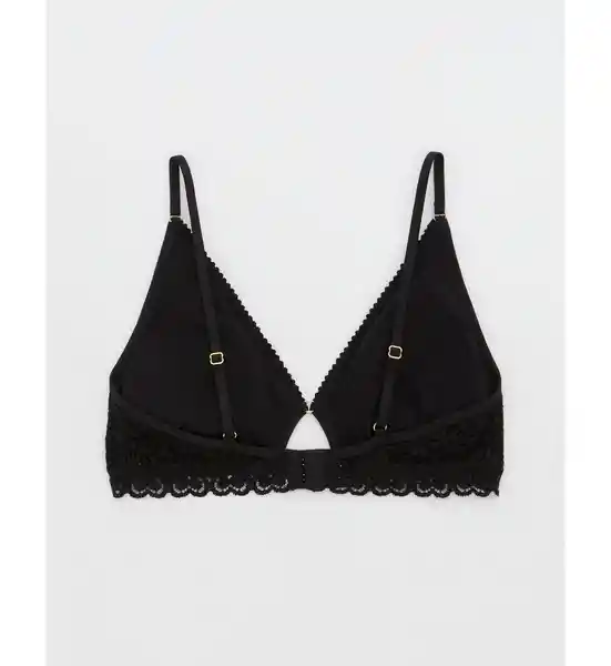 Brasier Bralette Aerie de Mujer Negro Talla Small American Eagle