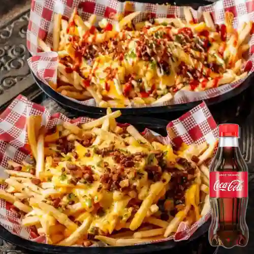 Combo Salchipapa Americana + Coca-Cola 250 ml