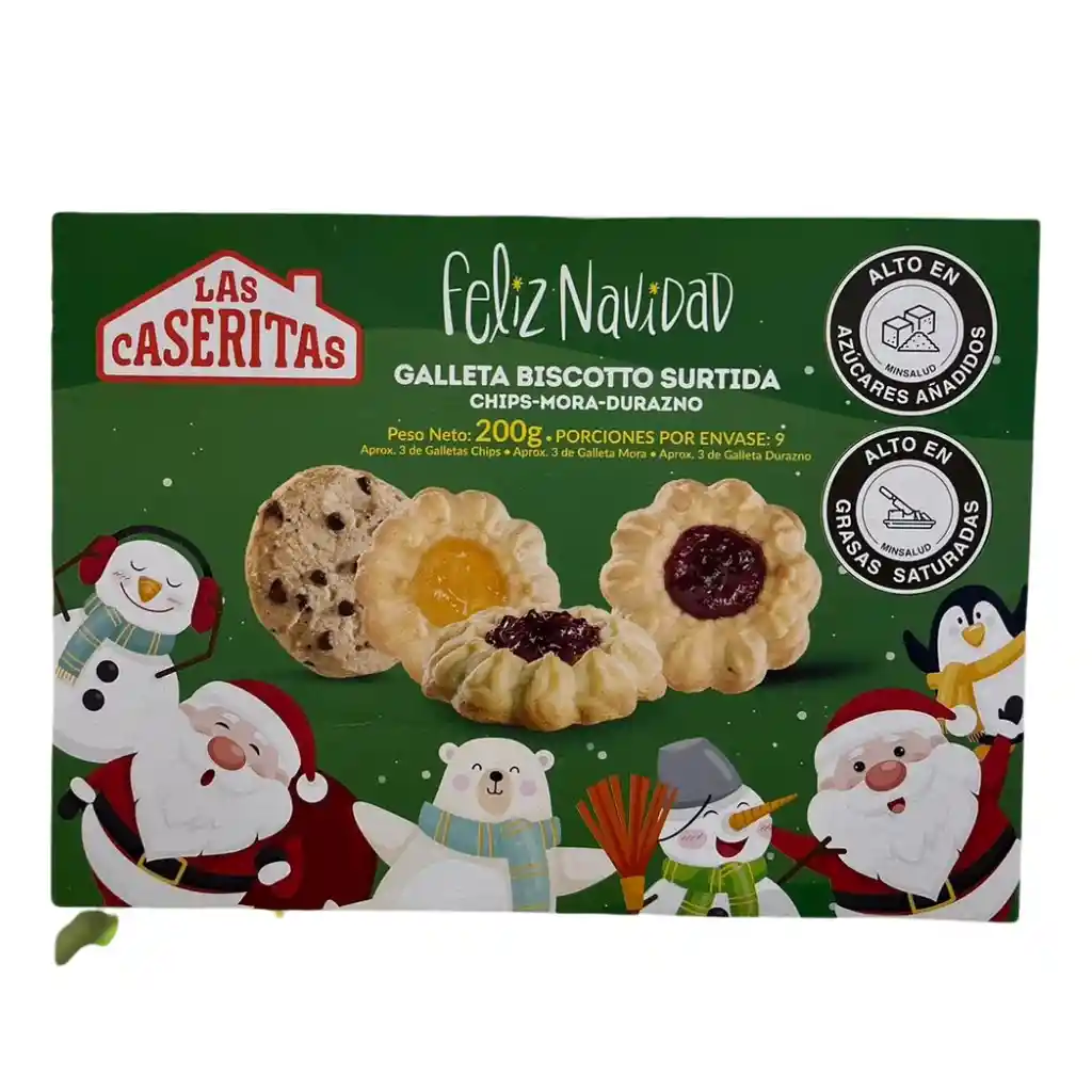 Las Caseritas Galleta Biscotto Surtida de Navidad