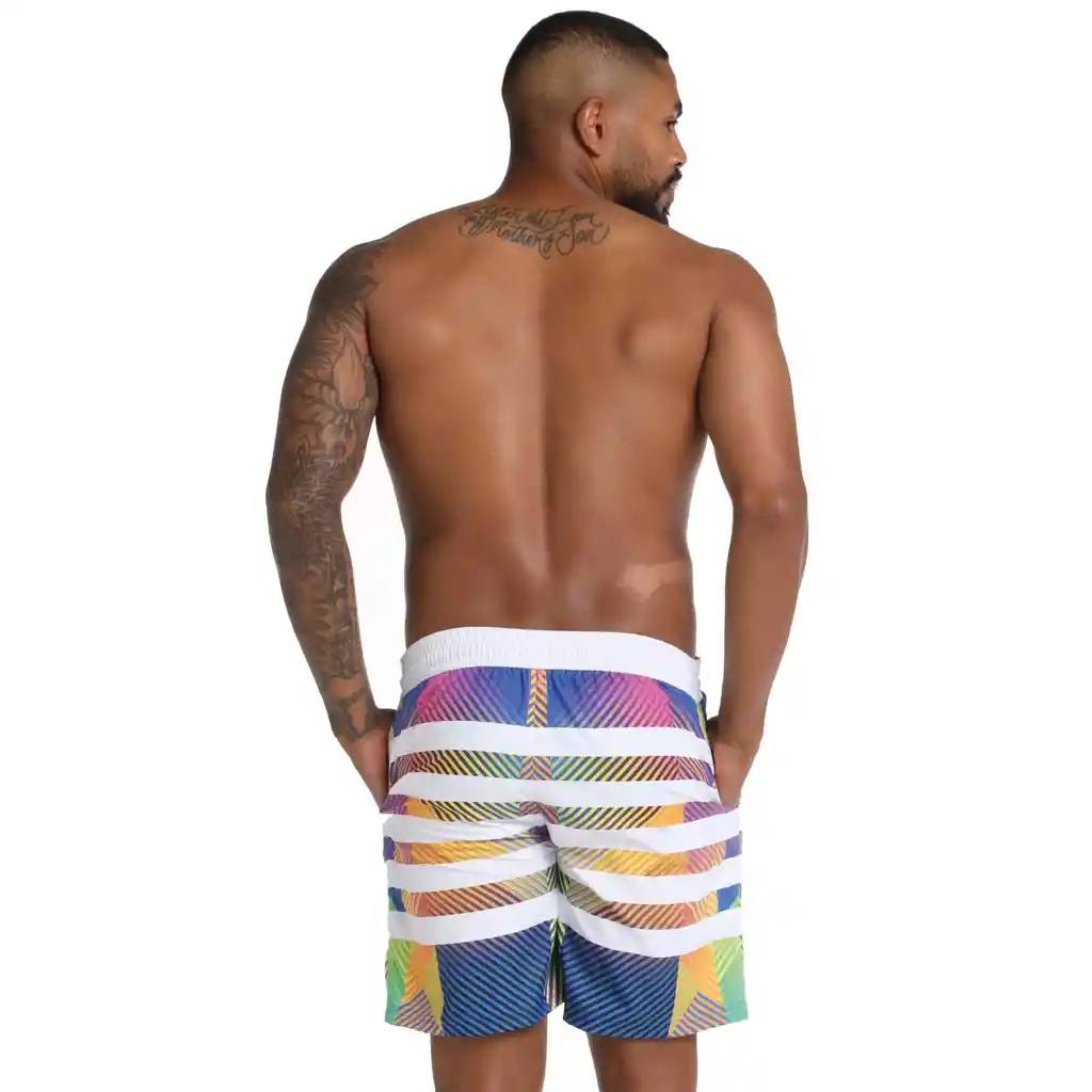 Pantaloneta Angular Fade 18 Pulgadas Hombre Multicolor-xl