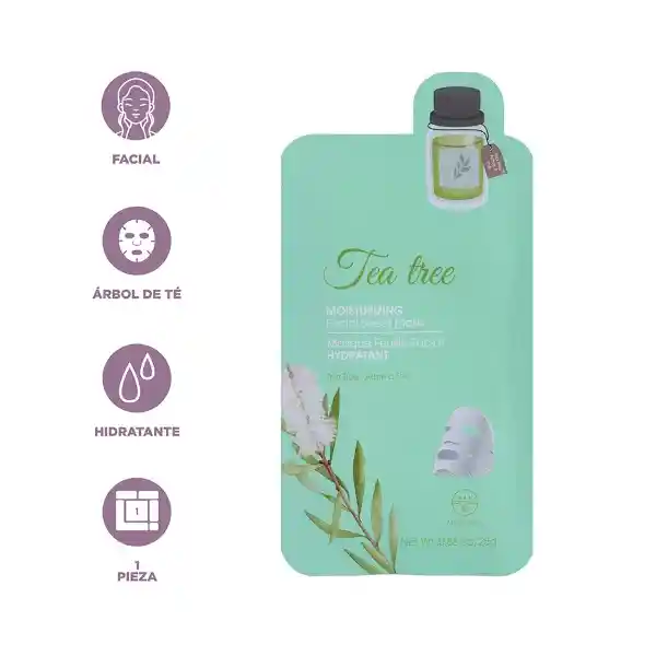 Mascarilla Hidratante Facial Árbol de té Miniso