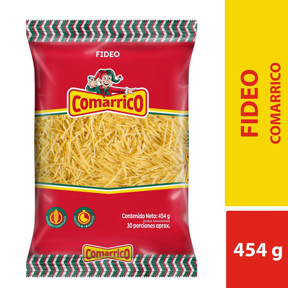 Comarrico Pastas Tipo Fideos 454 g