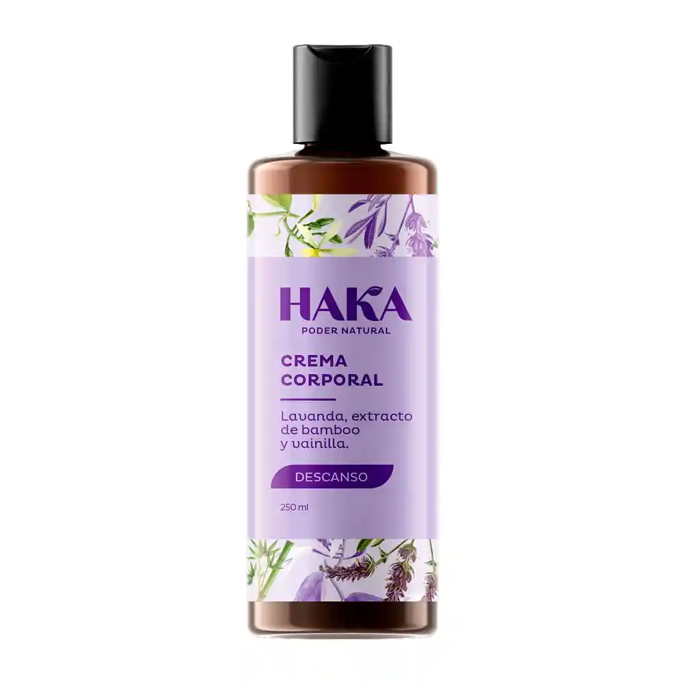Crema Corporal Haka Lavanda Extracto Bambú Vainilla