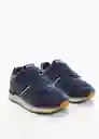 Zapatos Deportiva Aira Azul Talla 33 Niños Mango