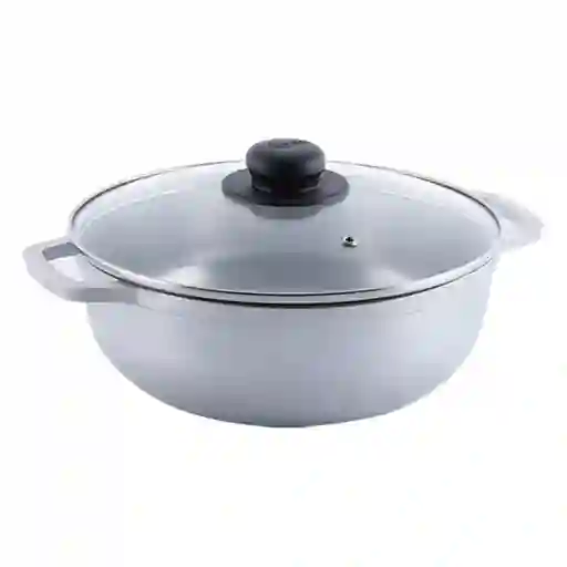 Universal Caldero Fundido Aliada Tapa Vidrio 20 cm