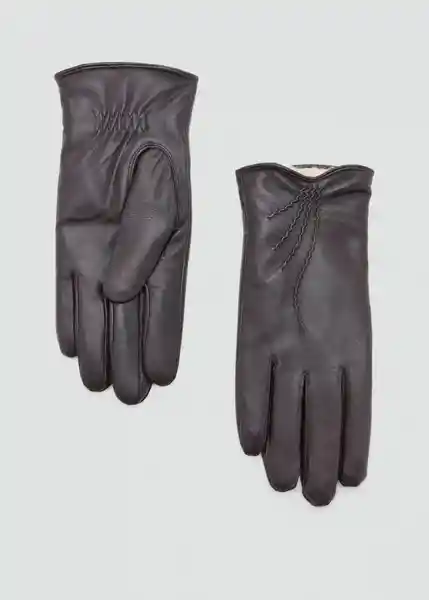 Guantes Hiedra Chocolate Talla S Mujer Mango