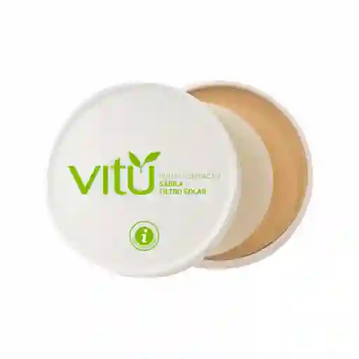 Vitu Polvo Compacto Sábila y Filtro Solar Tono 03 Nuez