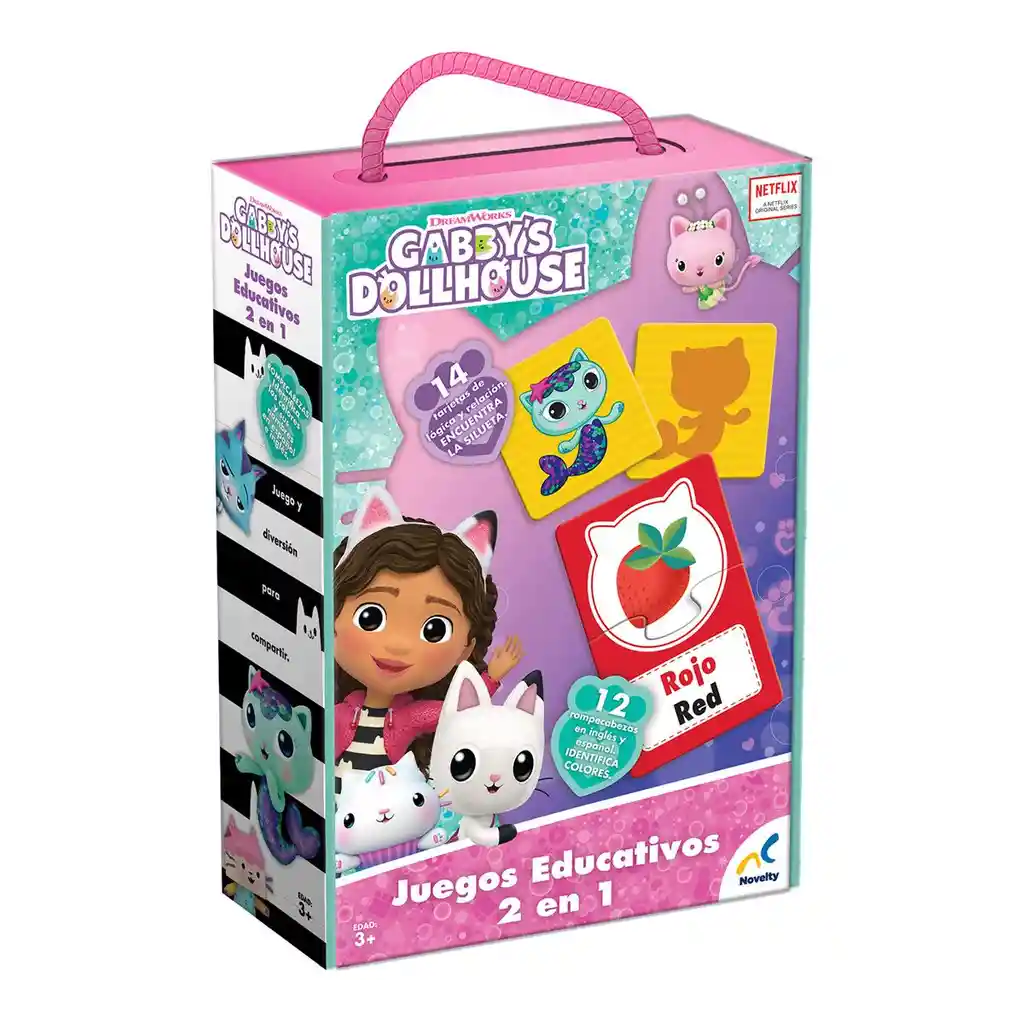 Novelty Set de Juego S Educativos 2 en 1 Gabby's Dollhouse