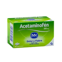 Acetaminofen Mk(500 Mg)