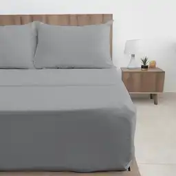 Juego de Cama Cama H&h Gris 100%p Extradoble