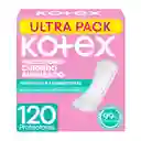 Protectores Cuidado Avanzado Kotex Antibacterial 120 Und