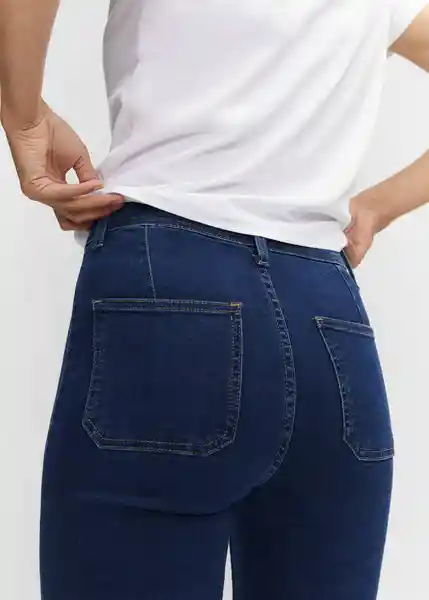 Jean Jegging Tejano Oscuro Talla 34 Mujer Mango