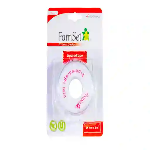 Famset Esparadrapo Tela Blanco 24 mm x 5 m