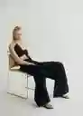 Pantalón Danielle Negro Talla 36 Mujer Mango