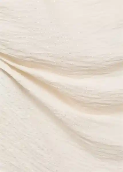 Blusa Manta Blanco Talla L Mujer Mango