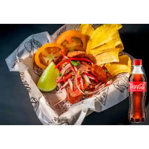 Combo Ceviche de Chorizo + Coca Cola Original 400 ml