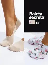 Baleta Secreta Estampada X2 L-xl-piel