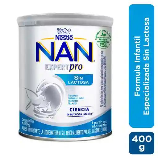 Fórmula infantil NAN EXPERTPRO Sin Lactosa x 400g