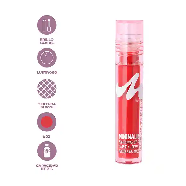 Brillo de Labios Serie Minimalist 03 Miniso