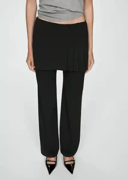 Pantalón Falpan Negro Talla M Mujer Mango