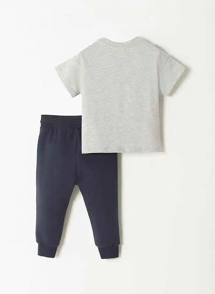 Conjunto Manga Larga 9/12meses-azul1