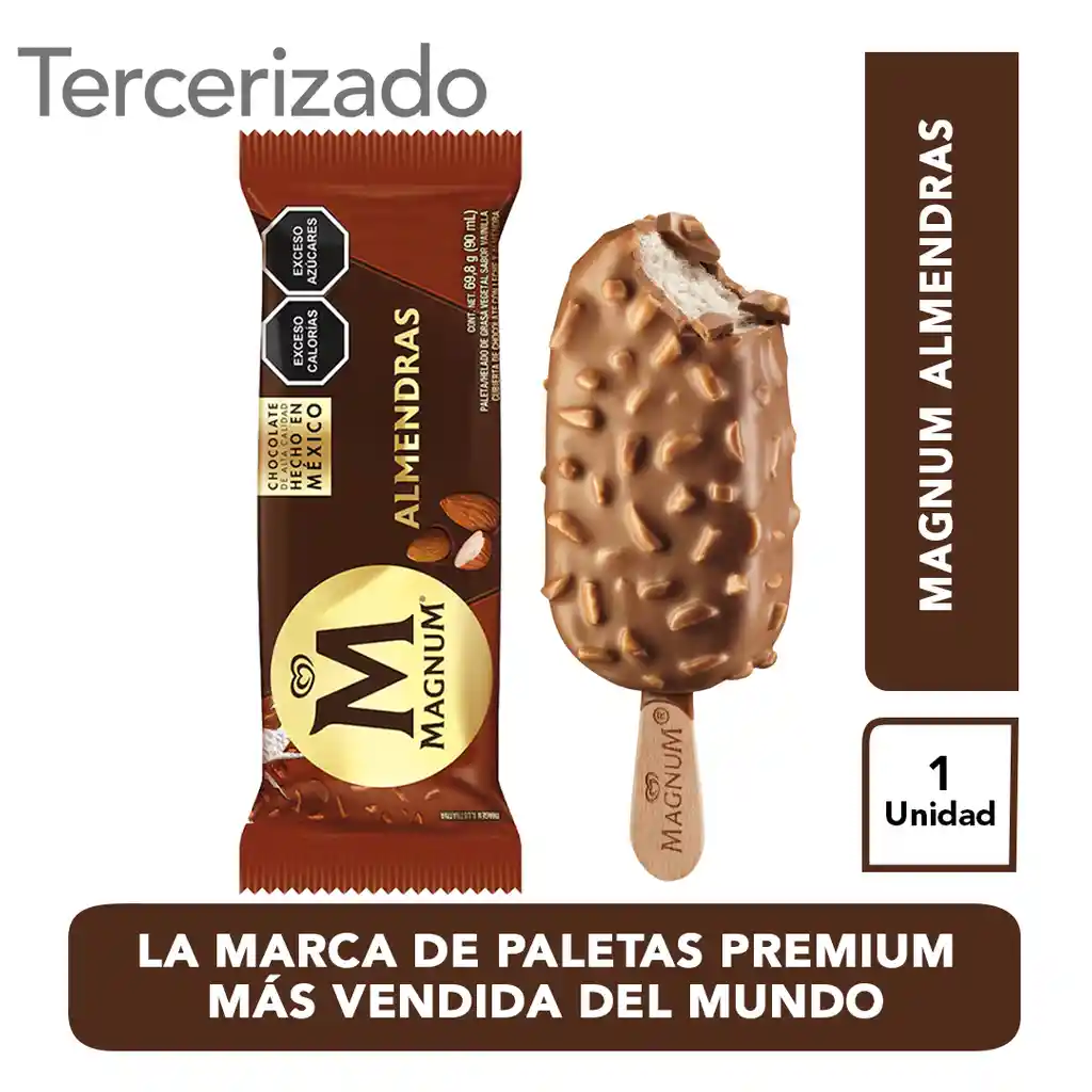 Paleta Helada Magnum Almendras