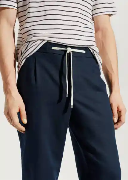 Pantalón Romelino Navy Talla 40 Hombre Mango