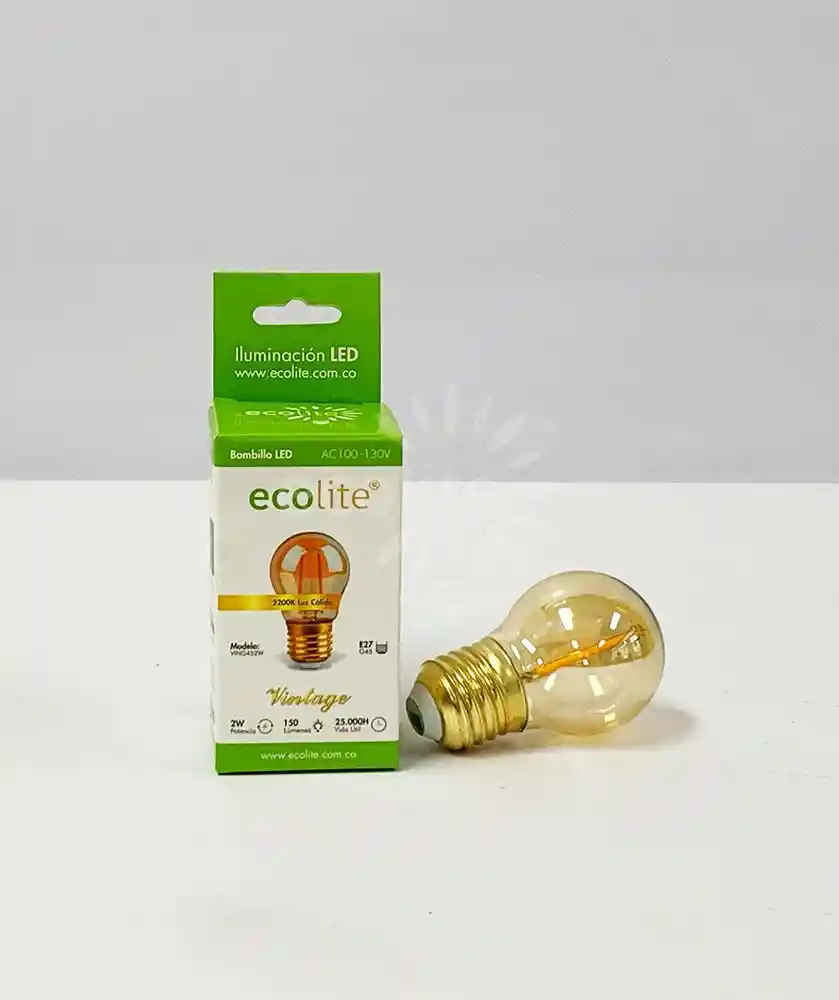 Bombillo Led Filamento 2w Rosca E27 Ecolite Ving452w