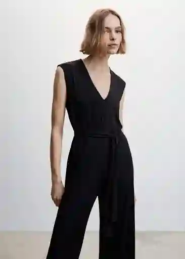 Enterizo Mono Cata Negro Talla XS Mujer Mango