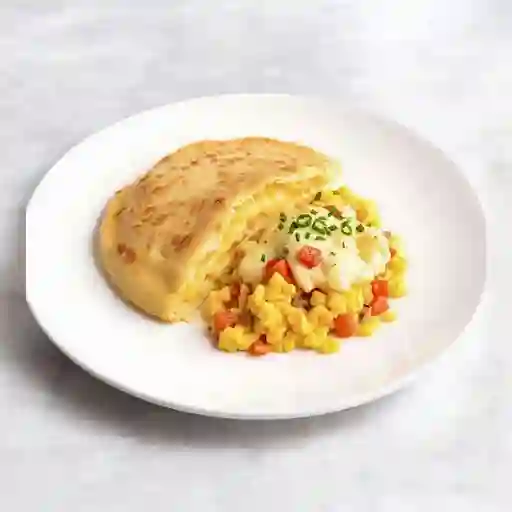 Arepa huevos pericos