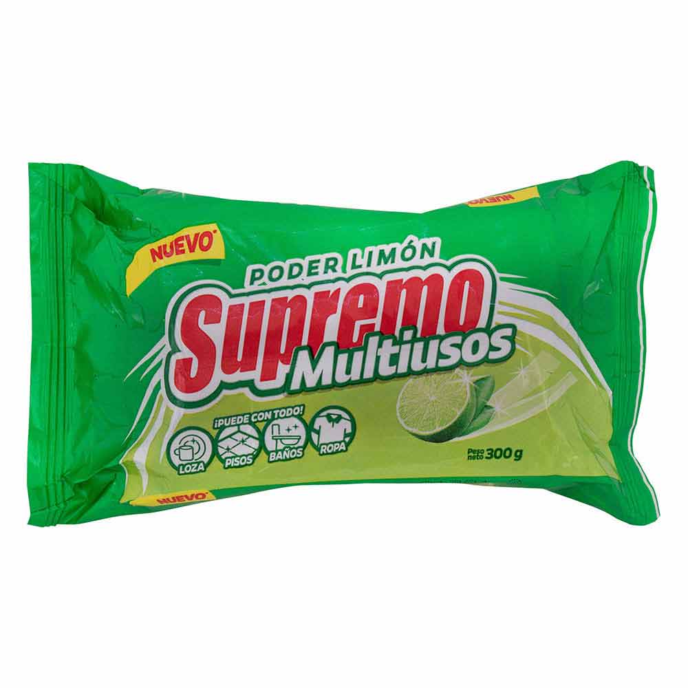 Supremo Jabón en Barra Multiusos Poder Limón 300 g