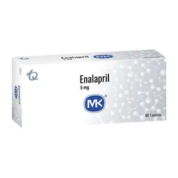 Enalapril 5 Mg Caja X 50 Tableta Mk