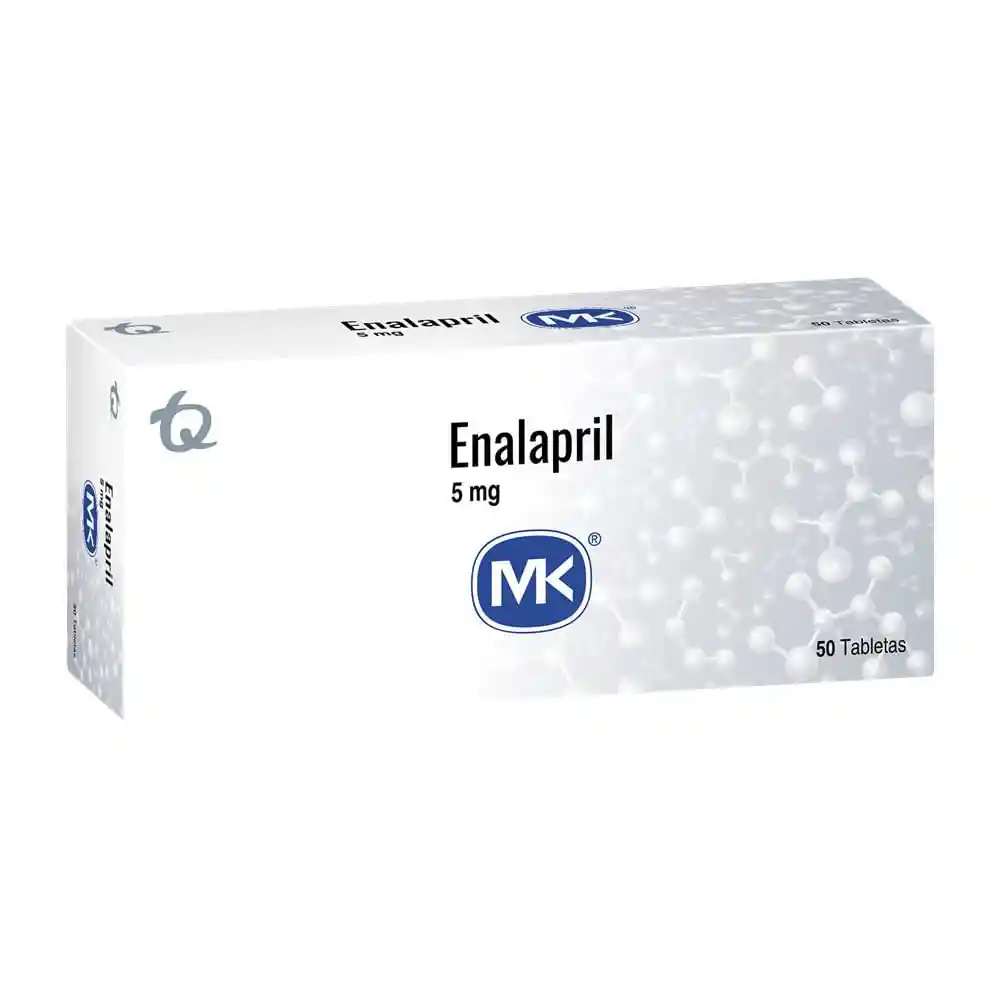 Enalapril 5 Mg Caja X 50 Tableta Mk