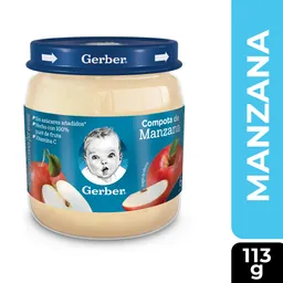Compota GERBER de manzana x 113g