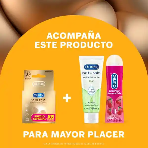 Condones Durex Real Feel Caja 6 Unidades