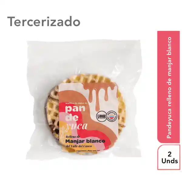Pandewaffle Waffle de Pandeyuca Con Manjar Blanco