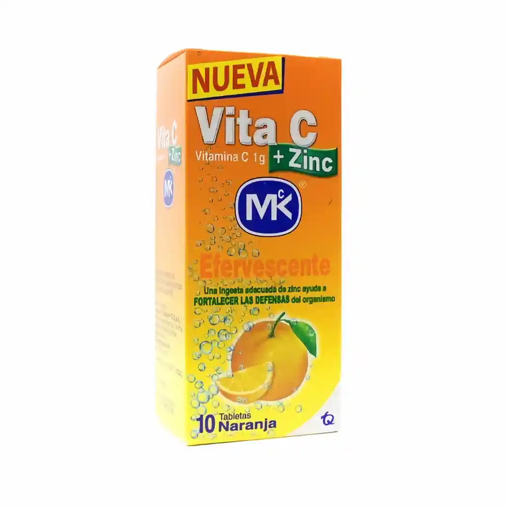 Vitamina C + Zinc Nara Efe Mk Tub X 10 Prec Esp Tripack