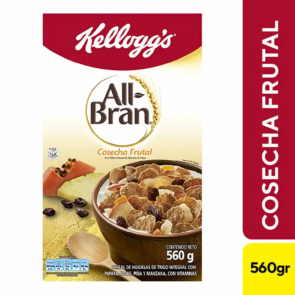 Cereal All Bran Cosecha Frutal 560 gr