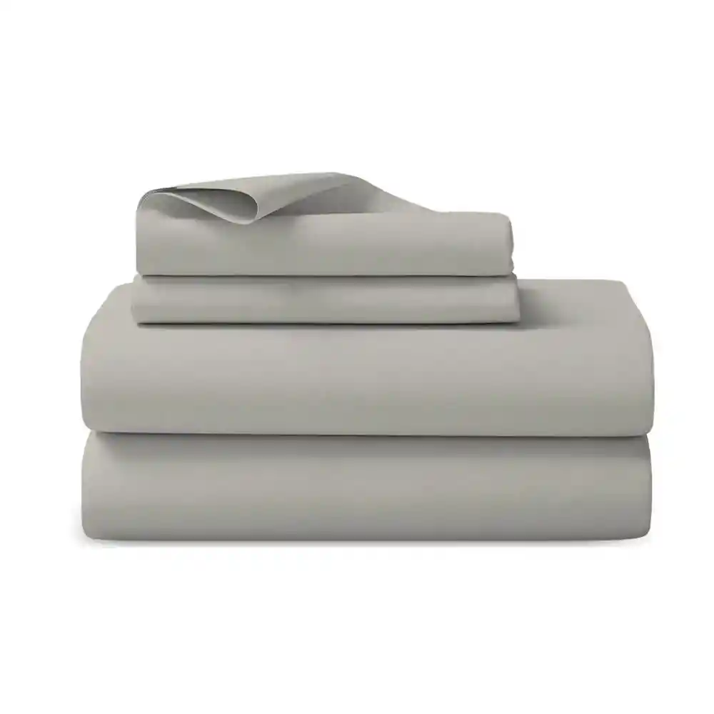 Juego de Cama en 300 Hilos 100% Algodón Gris