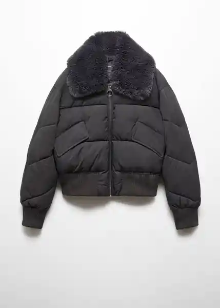 Abrigo Anorak Twist Gris Oscuro Vigoré Talla L Mujer Mango