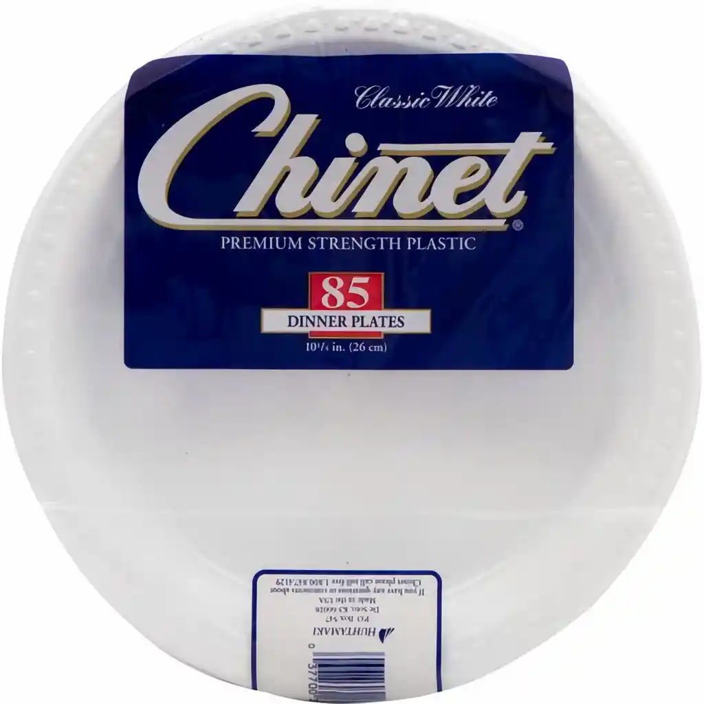 Chinet Platos Plásticos Blancos de 10.25