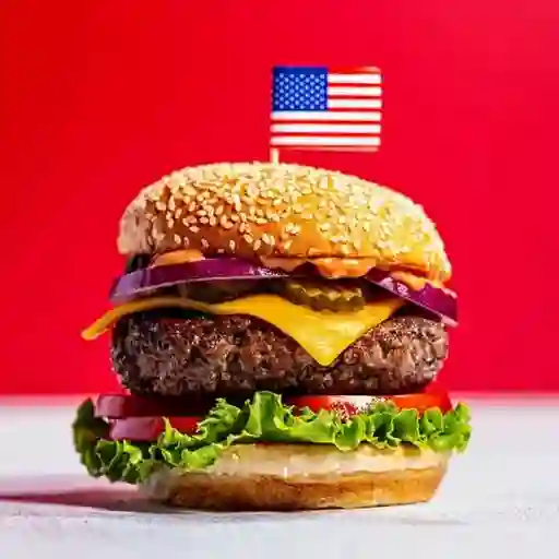 American cheese + papas + gaseosa