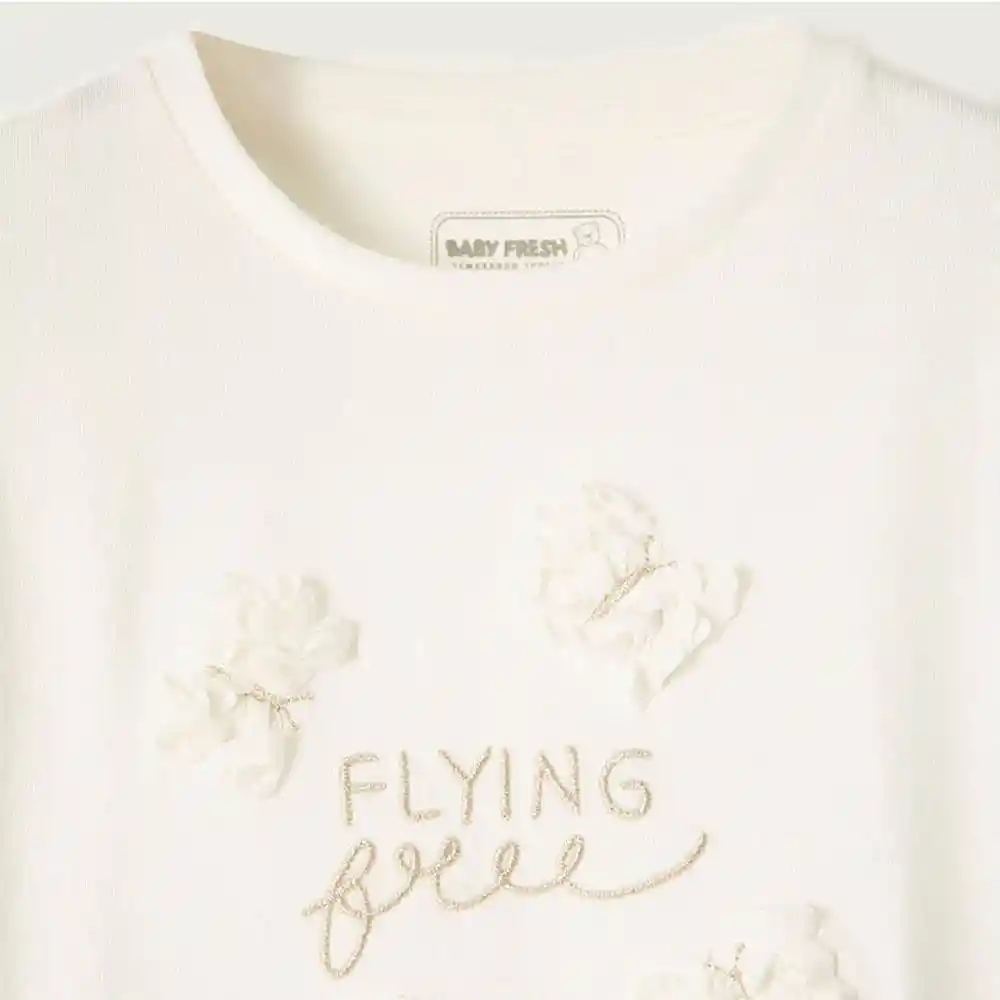 Camiseta Manga Corta Algodón Bebita Nixe Baby Fresh Talla 6t