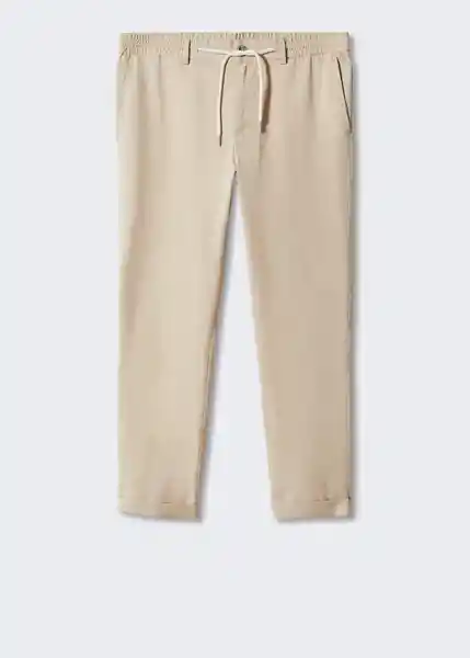 Pantalón Darren Beige Talla 46 Hombre Mango