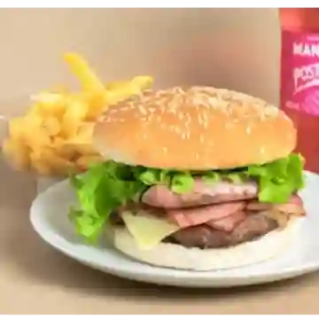 Hamburguesa Doble Carne en Combo