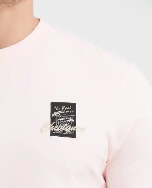 Camiseta Embroidered Masculino Rosa Nouveau Claro T M Chevignon